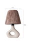 Opviq Lámpara de Mesa de Cerámica Beige YL542